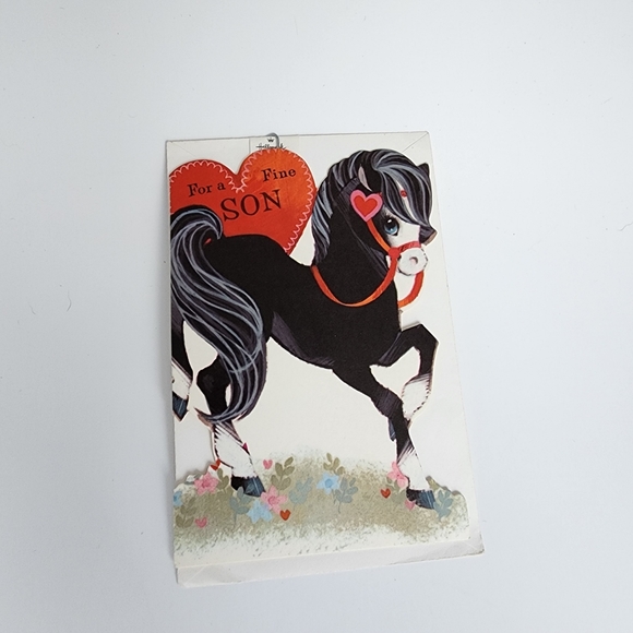 Parents to Son Valentine Card 60's/70's - Picture 6 of 7